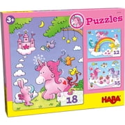 HABA Unicorn Glitterluck Set of 3 Jigsaw Puzzles