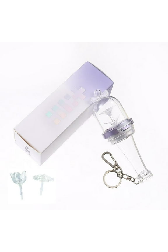 KPOP Lightstick Keychain, Kpop Merch Merchandise Mini Light Stick Pendant for Bag Light Colour and Speed Adjustable Fans Gift Collection