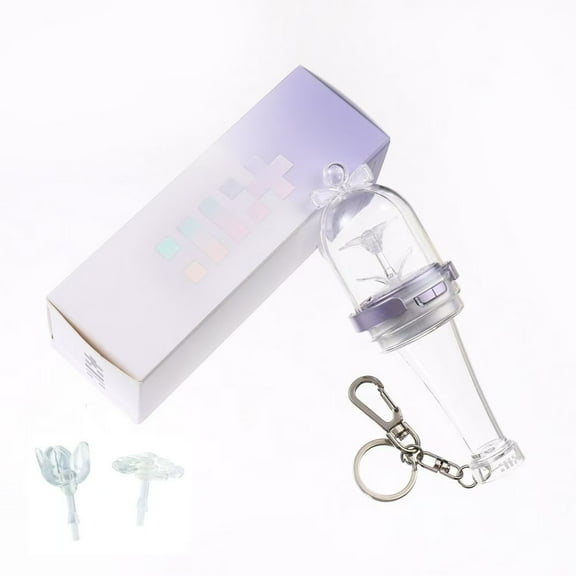 KPOP Lightstick Keychain, Kpop Merch Merchandise Mini Light Stick Pendant for Bag Light Colour and Speed Adjustable Fans Gift Collection