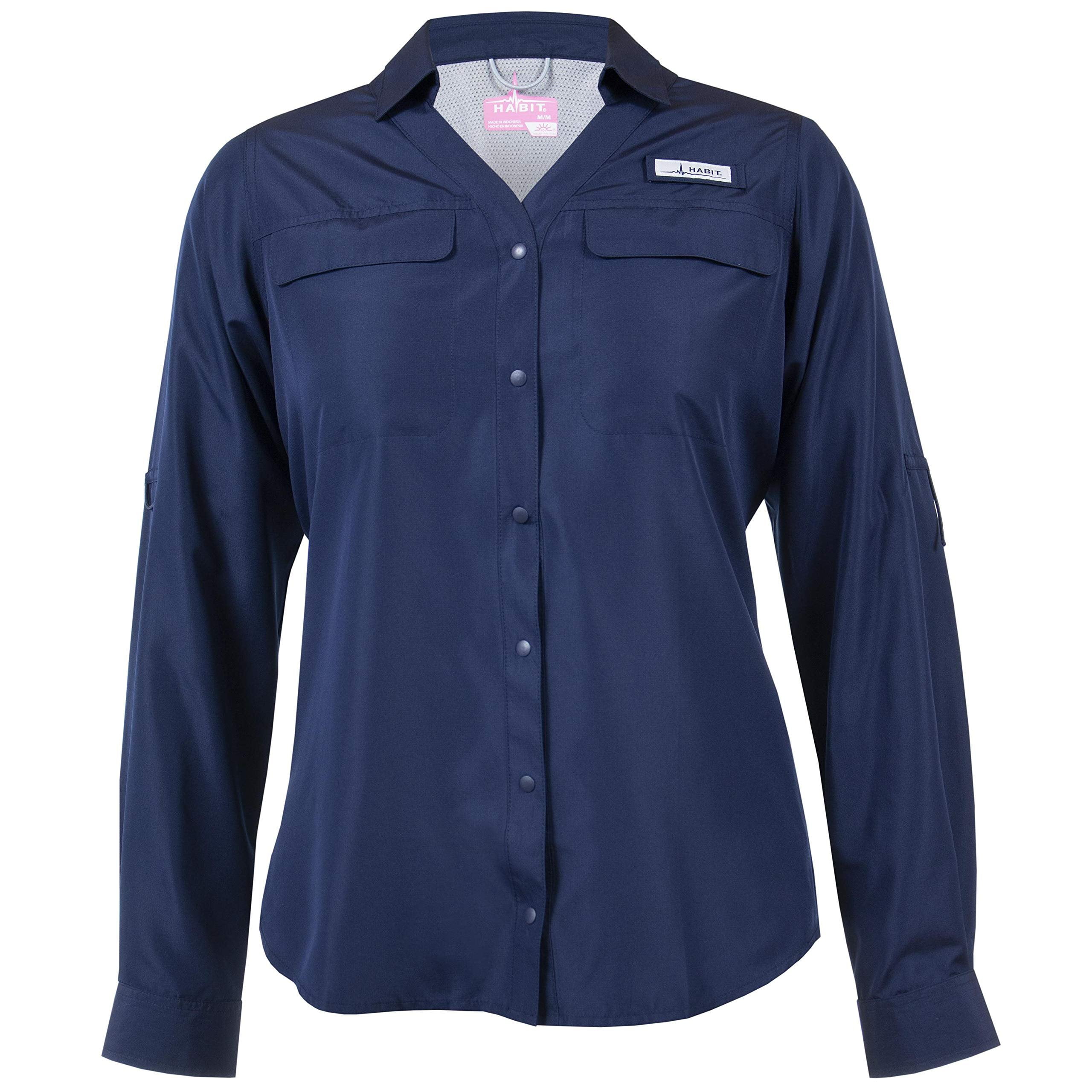 HABIT Women's Long Sleeve Fishing Guide Shirt Small