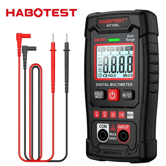 HABOTEST HT109L Digital Multimeter DC AC Voltmeter,TRMS 4000 Counts Electrical Tester,Ohm Volt Amp Mete,Electric Tools for Househould Outlet