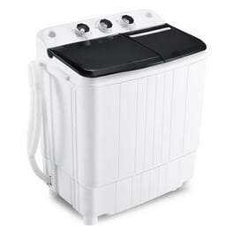 20LBS Portable Washing Machine Compact Mini Washer Machine Dryer Combo Built in Gravity Drain Small Tub Washer with Spin Cycle for Laundry Room Apartments Dorms RV s Grey Walmart