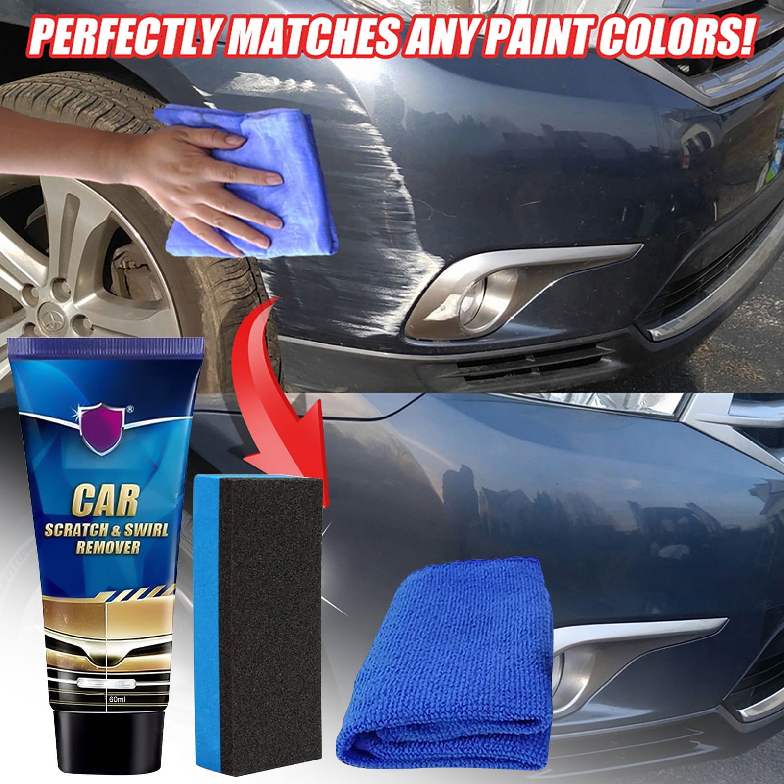 HACHUM Car Scratch Repair Swirl Remover Polishing Cream Paint Scratch