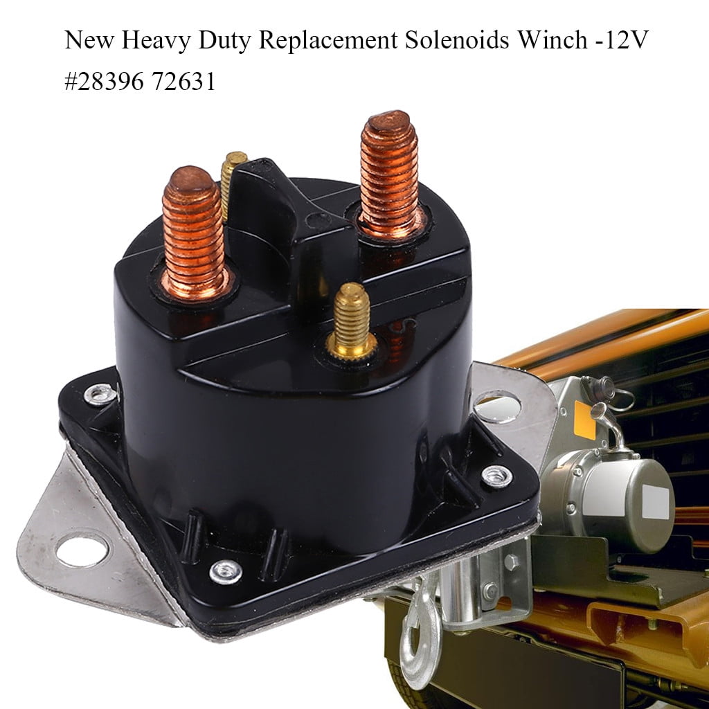 HACHUM New Heavy Duty Replacement Solenoids Winch 12V 28396 72631 In