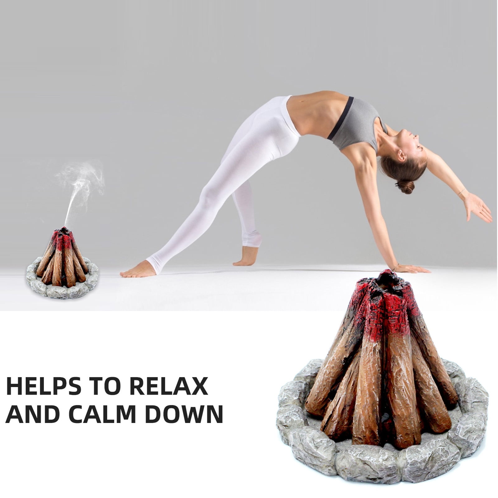 HACHUM Sandalwood Interior Decoration Resin Firewood Pile Home