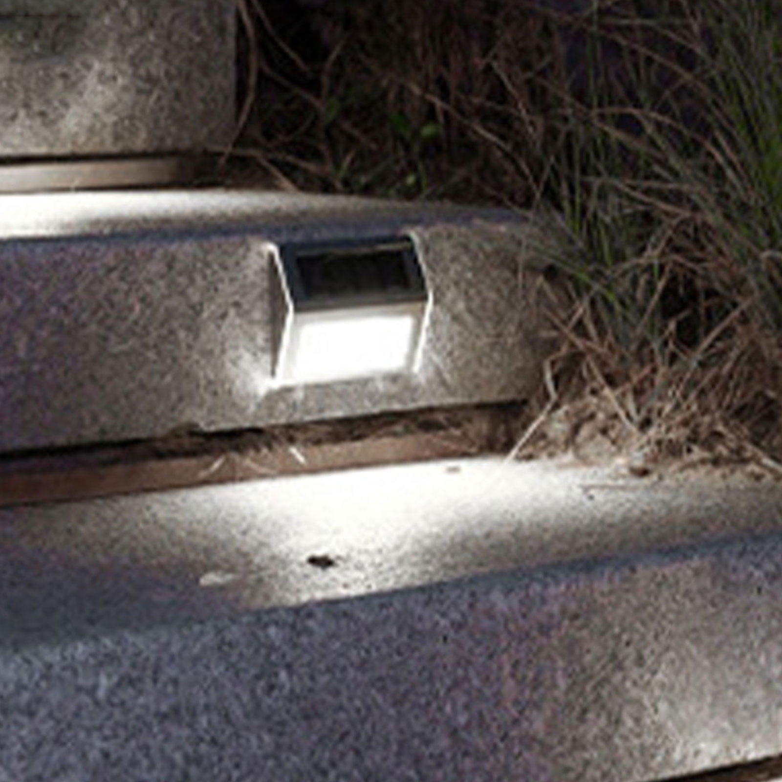 HACHUM Stainless Steel Solar Step Lights Outdoor Wall Stair Lights