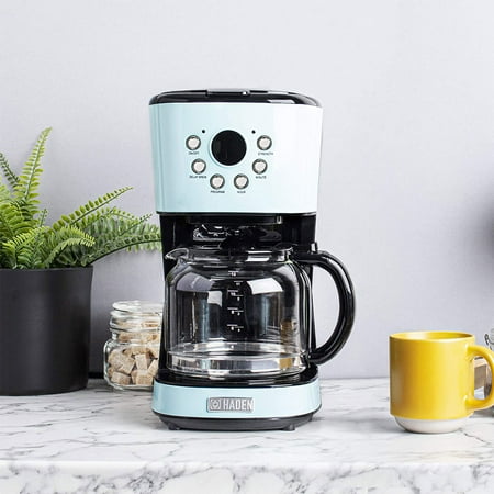 Haden - Heritage 12-Cup Programmable Coffee Maker with Strength Control and Timer - Turquoise