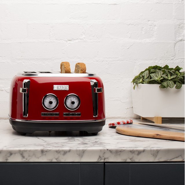HADEN Dorset Stainless Steel 4Slice Toaster with Browning Control