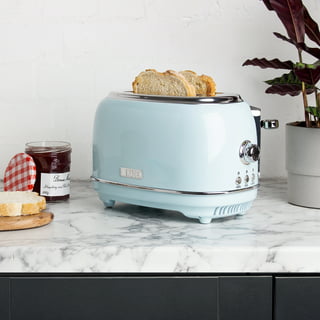 Mueller Retro Toaster 2 Slice with 7 Browning Levels and 3  Functions: Reheat, Defrost & Cancel, Stainless Steel Features, Removable  Crumb Tray, Under Base Cord Storage, Pink: Home & Kitchen