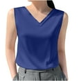 thumbnail image 1 of HADST Solid Color V-Neck Tank Tops for Women Sleeveless Summer Casual Shirts, Sizes S-3XL Ideal for Everyday Wear, 1 of 4