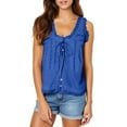 thumbnail image 1 of HADST Tank Top for Women Breathable Soft Lace Tie Sleeveless Summer Solid Color V-Neck Casual Shirts, 1 of 8