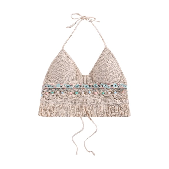 HADST Tank Top for Women Lightweight Summer Elegant Sleeveless Slim Halter Solid Color Leisure Top