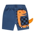 thumbnail image 1 of HADST Toddler Baby Boys Summer Shorts - Casual Elastic Waist Dinosaur Graphic Cotton Shorts 1-8 Years, 1 of 5
