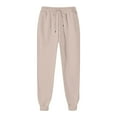 thumbnail image 1 of HADST Women's Drawstring Joggers Lightweight Elastic Waist Sweatpants with Side Pockets, Solid Color Tapered Pants, 1 of 6