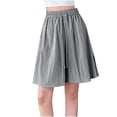 thumbnail image 1 of HADST Women's High Waisted Denim Skort Shorts, A-Line Flowy Jean Short with Elastic Waist, Casual Bottoms for Daily Wear, 1 of 5