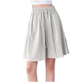 thumbnail image 1 of HADST Women's High Waisted Denim Skort Shorts, A-Line Flowy Jean Short with Elastic Waist, Casual Bottoms for Daily Wear, 1 of 2