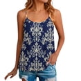 thumbnail image 1 of HADST Womens Beaded Spaghetti Strap Tank Tops Scoop Neck Print Sleeveless Cami Summer Beach Vacation Casual Tops, 1 of 7