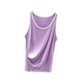 thumbnail image 1 of HADST Womens Tank Top Lightweight Solid Color Sleeveless Summer Fashion Crew Neck Leisure Top L-3XL, 1 of 3