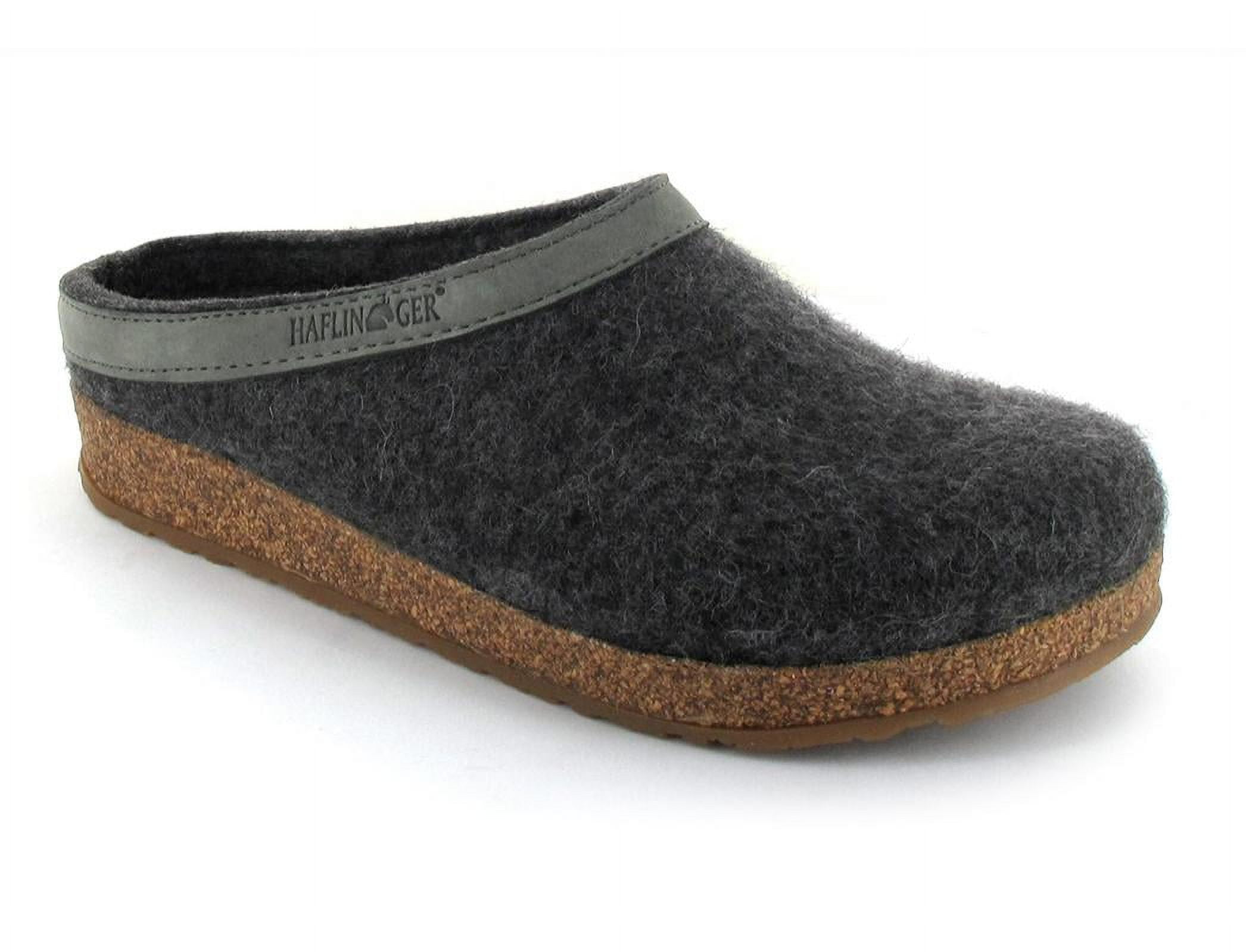 HAFLINGER FRANZL CHAUSSONS EN FEUTRE DE LAINE MARRON