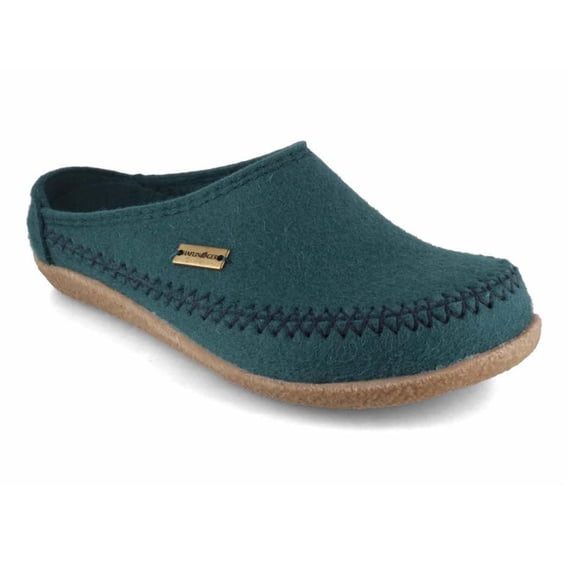 HAFLINGER Men Women Clogs Blizzard Credo, pine green