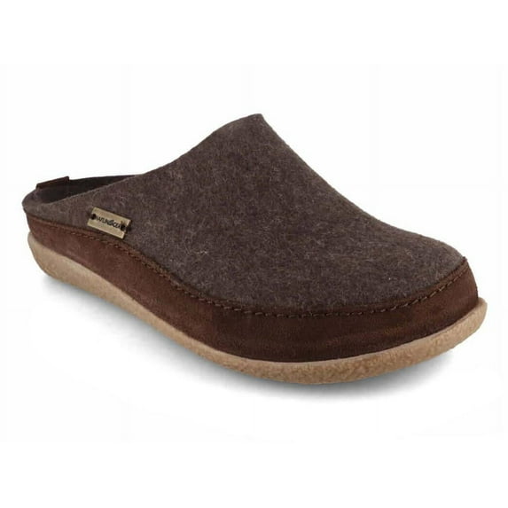 HAFLINGER Men Women Clogs Blizzard Skane, brown