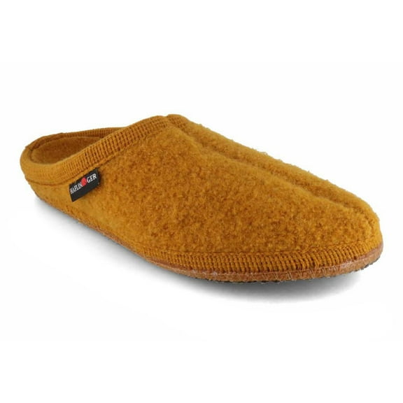 HAFLINGER Men Women Felt Slippers 'Alaska', mustard