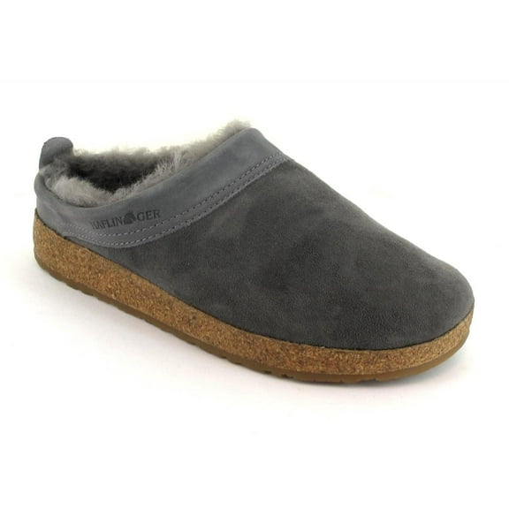 HAFLINGER Sheepskin Slippers with Arch Support | Snowbird, anthracite