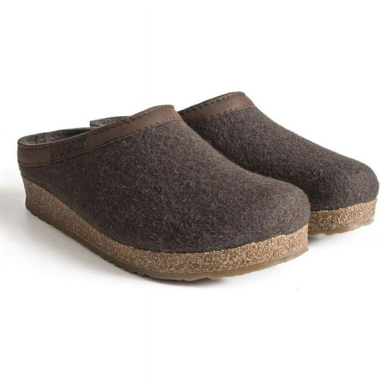 Haflinger unisex gzl clearance leather trim grizzly clog