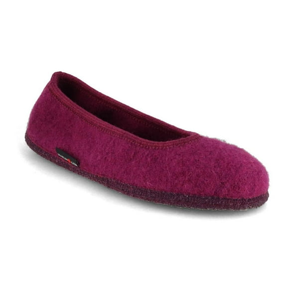 HAFLINGER Women Felt Ballerina 'Marina', mulberry