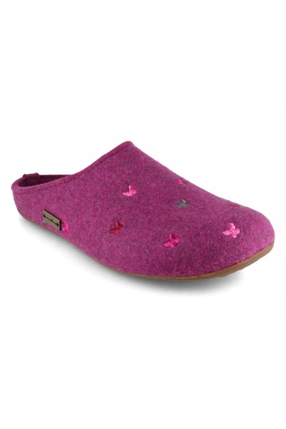 Women Slippers 'Farfalline', mulberry