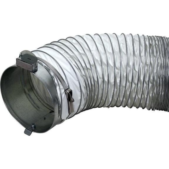 Lb White 8In X 12' White Distribution Duct Kit For Premier 40 Heater