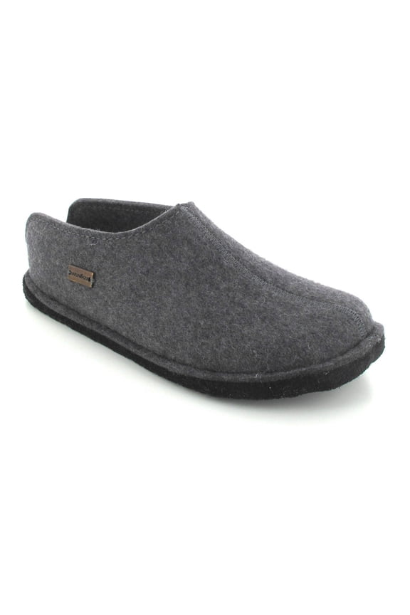 Boiled Wool Softsole Slippers | Flair Smily, Anthracite