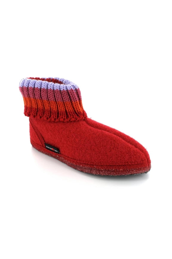 HAFLINGER Women's Slippers Boots | Paul, Brick Red