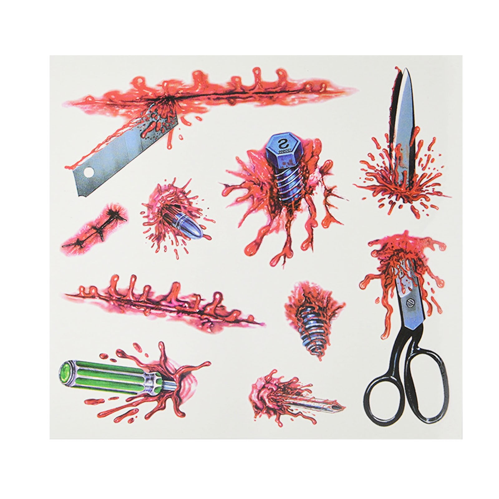 HAFNFUE Props Scar Paste Scar Paste Masquerade Party Movie Props Scar