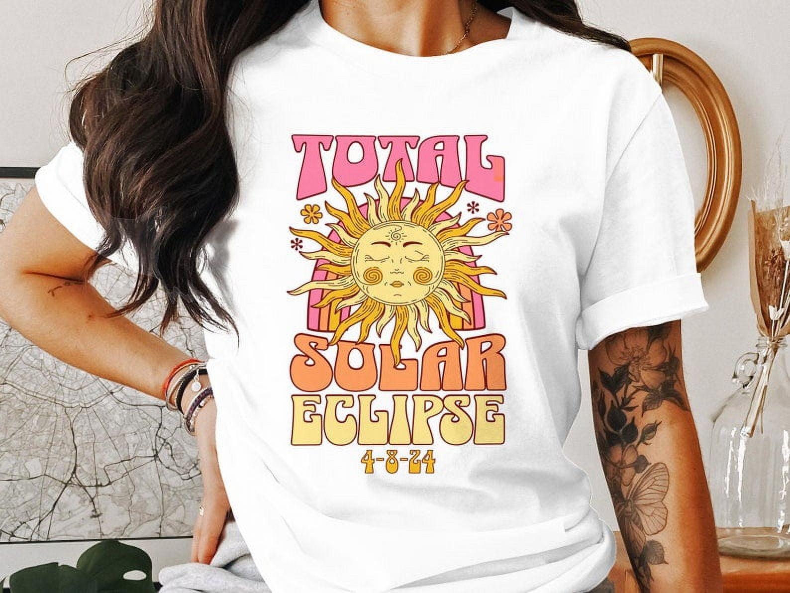 HAG1974139 USTEE Total Solar Eclipse 2024 Shirt, April 8th 2024 T Shirt