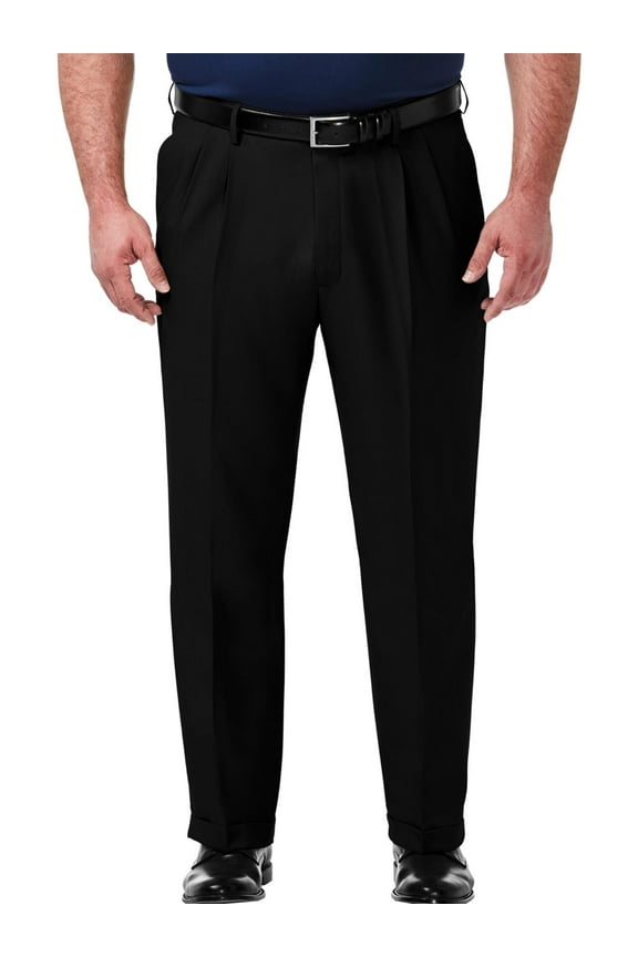 Mens Black Classic Fit Pants 48W\30L