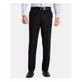 thumbnail image 1 of HAGGAR Mens Black Flat Front, Stretch, Straight Fit Pants 33 X 32, 1 of 4
