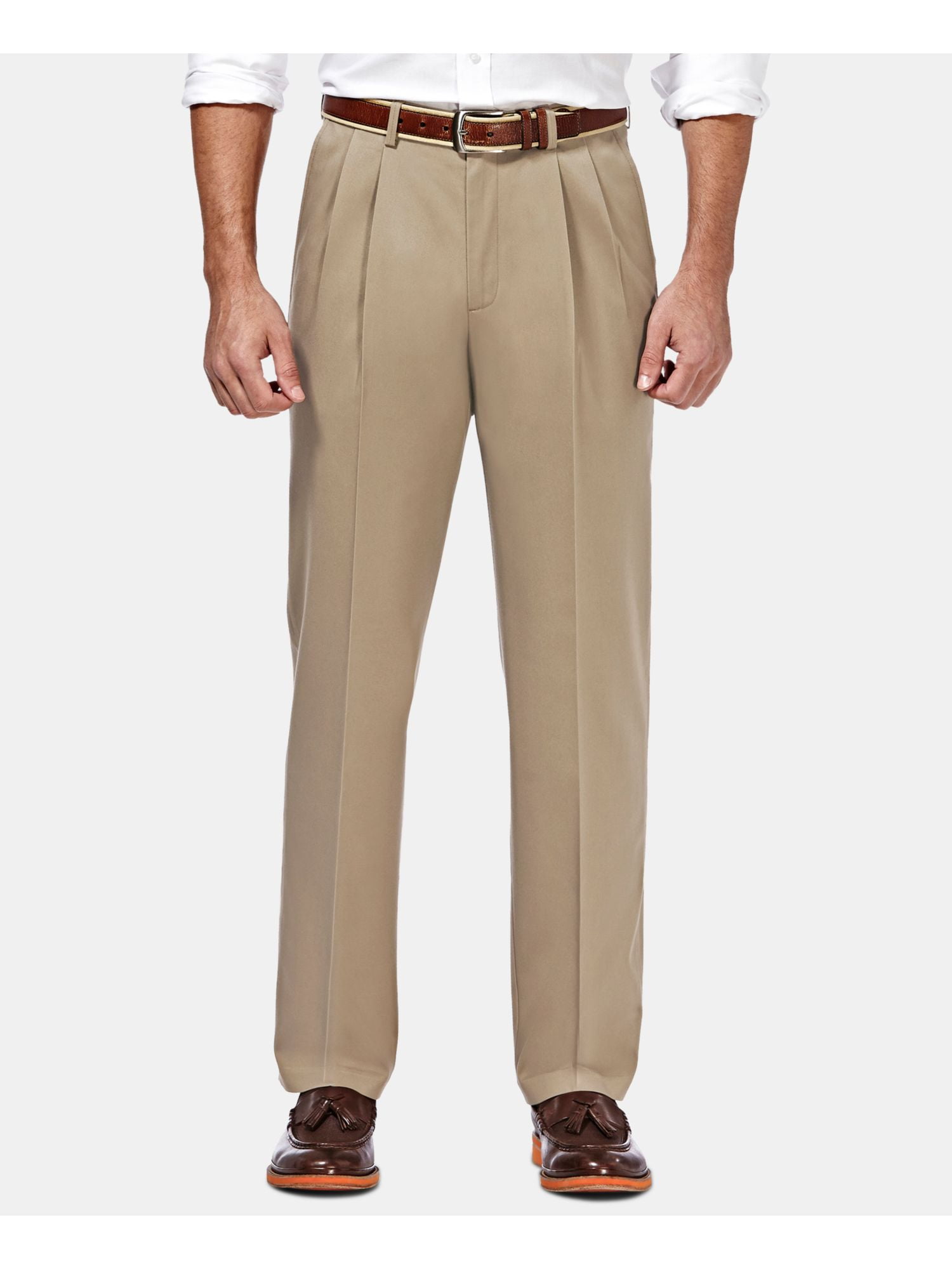 HAGGAR-Mens-Brown-Pants-34W- HAGGAR-Mens-Brown-Pants-34W-