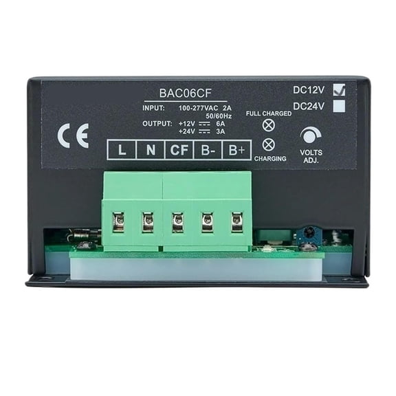 HAGSYCT 12V 6A BAC06CF Genset Automatic Intelligent Battery Charger Generator Float Charging Automatic