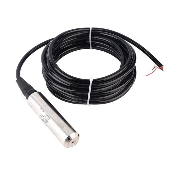 HAGSYCT Generic Liquid Level Transmitter, Waterproof 5m Cable 1232VDC 420mA Water Level Transducer, 5m Cable YB2JF Liquid Level Transmitter Water Liquid Level Sensor Detector