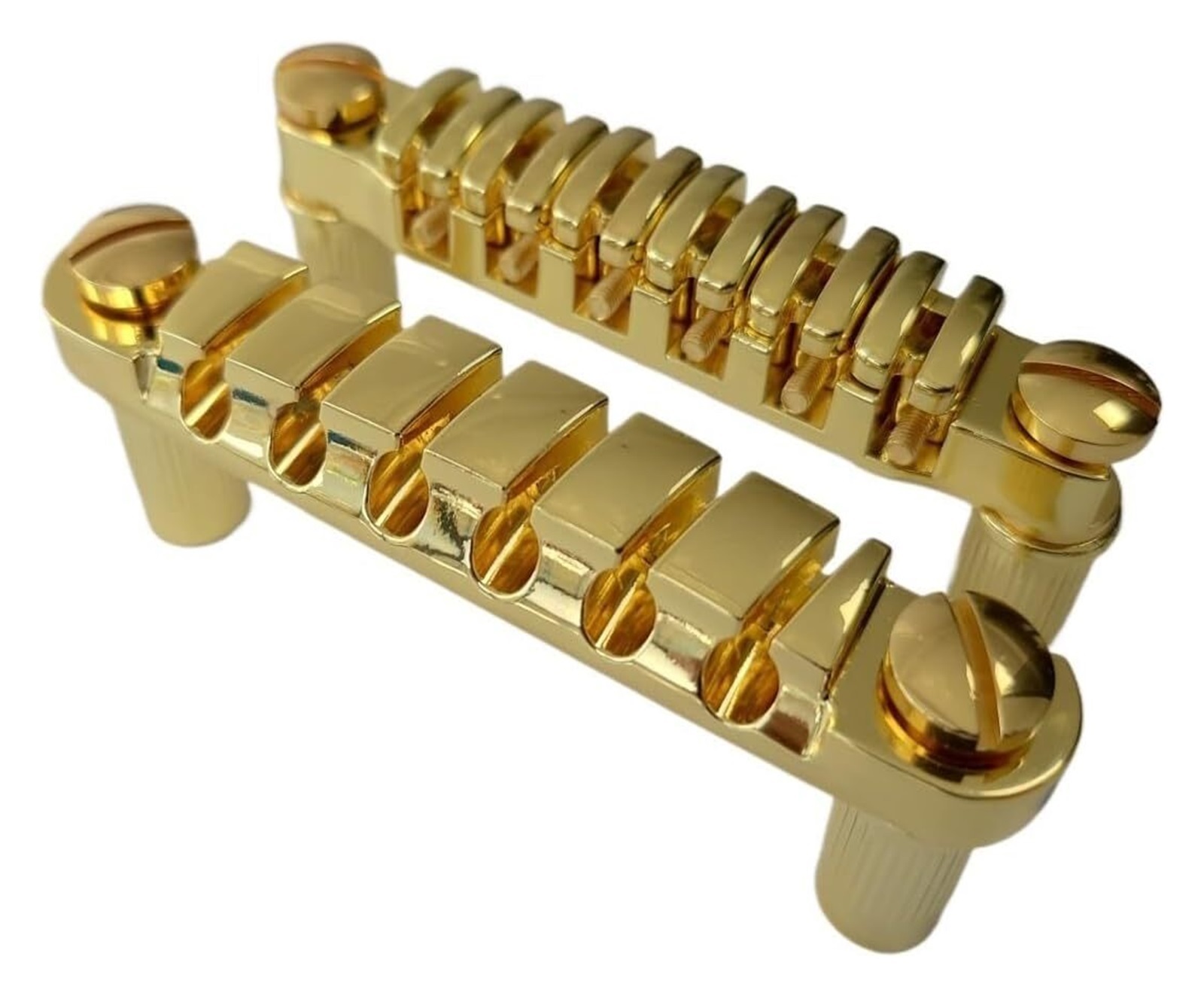 HAGSYCT For IBZ Quik Change III Guitar Bridge and Tailpiece Gibraltar III Fixed For ARTCORE/AX/AM Series Gold Black Chrome Colour 1 Set replacement part