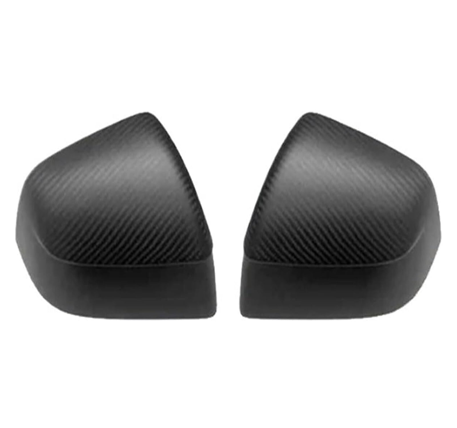HAGSYCT Real Dry Carbon Fiber Rear View Mirrors Cover,Compatible With Tesla for Model Y Juniper 2025 Rearview Mirror Cover Matte Carbon Fiber