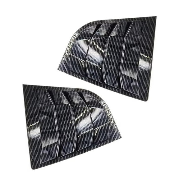 HAGSYCT Rear Side Window Louvers for KIA Forte K3 2013 2014 2015 2016 2017 2018 Racing Style ABS Side Rear Window Louvers Body Kit Accessories Cars