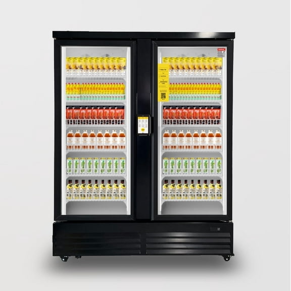 HAHA Smart Vending Machine w/ Double Glass Door Refrigerated Cooler 864-Bottle