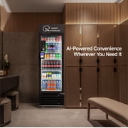 HAHA Vending Machine - 245-Capacity Commercial Refrigerated Unit for Offices/Schools/Gym