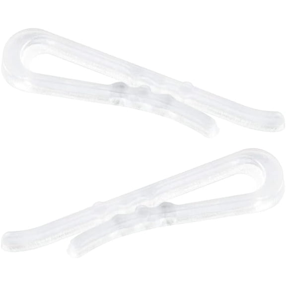 HAHIYO 1.5 inches/38mm 200Pcs Clear Plastic U Shape Alligator Clips Clothespins Garment Shirt Folding Clips with Teeth for Sewing Room Folding Board Sock Tie Pant Securing Fabric to Comic Book Board