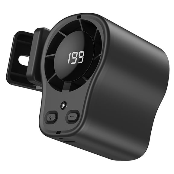 HAHUT 2026 New Car Clip on Fan with LED Display, 199 Speeds 360° Rotation Rechargeable Wearable Belt Waist Fan, Portable Mini Semi-Cooling Fan for Outdoor Work Camping Travel (Black)