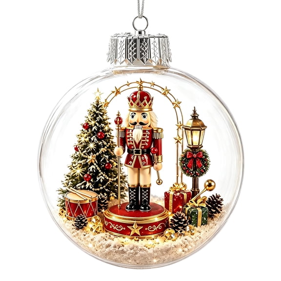 HAHUT 3.15" Christmas Story Ornament, Christmas Tree Nutcracker Hanging Ball for Xmas Tree, Wedding, Party Decor (Without Light)