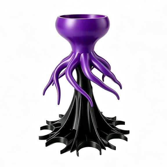 HAHUT 3D Printed Octopus Shot Dispenser, 8-Shot Dispenser, Reusable Octopus Shape Alcohol Pourer, Multi-Purpose Novelty Parties Drink Tools for Home Gathering Party Celebration (Purple)