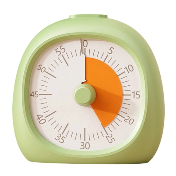 HAHUT 60 Minute Visual Timer with Pause, Function Silent Countdown Timer for Desk Study, Teaching, Kitchen Cooking, Office Meetings, Time Management Tool (Green)